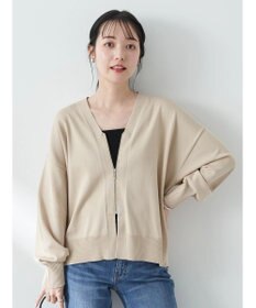 earth music&ecology ＶネックＺＩＰカーディガン