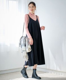 ANY 【洗濯機可能/ストレッチ】ウールライクキャミワンピース