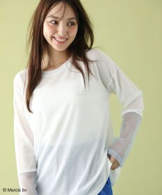 Green Parks Ｍｉｆｆｙ／袖配色シアーープルオーバー