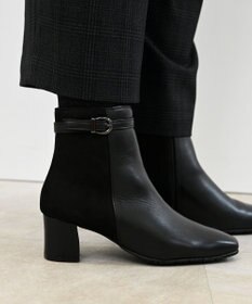 Pointer 本革スエードコンビショートブーツ