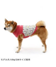 PET PARADISE スヌーピー パッチ付き タンクトップ 《レッド》【中型犬】