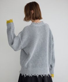 YECCA VECCA ダメージルーズニット