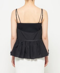 uncrave シアー オーガンジー ペプラム トップス