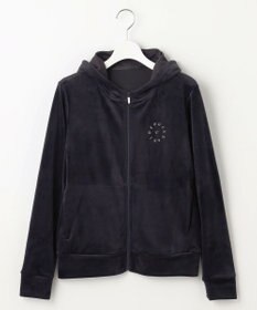 23区GOLF 【WOMEN】【ストレッチ】ベロアフーディ