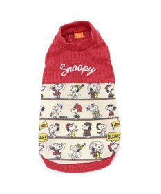 PET PARADISE スヌーピー パッチ付き タンクトップ 《レッド》【中型犬】