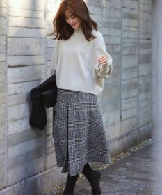 ICB L 【WEB限定カラーあり】 ソフトウールハイゲージ ハイネックニット