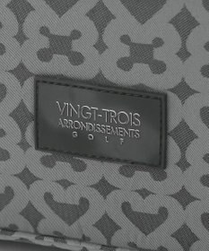 23区GOLF 【UNISEX】モノグラムボストンバッグ　シューズ収納付きの大容量　ショルダー持ちも可能