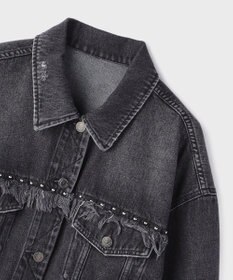 GRACE CONTINENTAL フリンジスタッズデニムジャケット