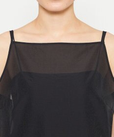 uncrave シアー オーガンジー ペプラム トップス