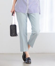J.PRESS LADIES 【洗える】シャークスキン テーパード パンツ