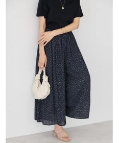 AMERICAN HOLIC エアリーギャザーガウチョパンツ【裏地：接触冷感】