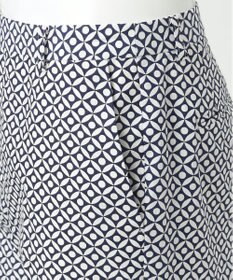 23区 L 【R(アール)】ジオメトリックペイズリープリント パンツ