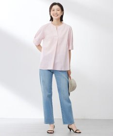 J.PRESS LADIES 【洗える】BASIC STRETCH DENIM ボーイフィット パンツ