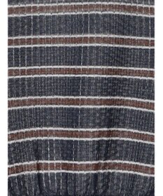 Te chichi 透かしマルチボーダーニットポロ