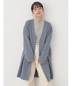 earth music&ecology 圧縮風ポンチコーディガン