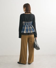 Green Parks ・ＳＵＧＡＲ　ＳＰＯＯＮ　チェックペプラムビスチェ