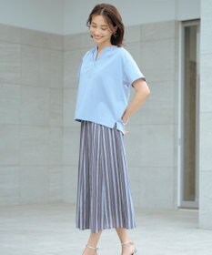 J.PRESS LADIES L 【洗える】ランダムストライプ スカート