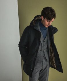 GOTAIRIKU 【仕事で着用可】MINOTECH メランジラミネート ダウンコート(23年モデル)