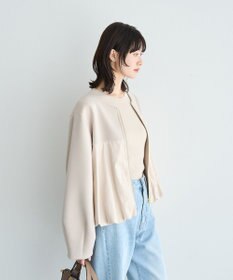 YECCA VECCA 異素材MIXバルーンブルゾン