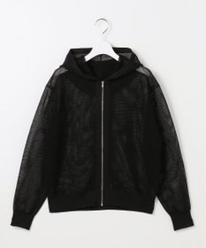 自由区 ライトメッシュジップ パーカー