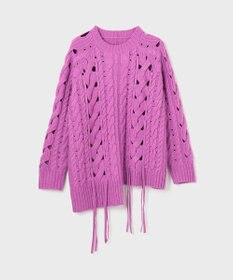 GRACE CONTINENTAL オーバーケーブルニットトップ