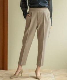 組曲 【暖かい・美シルエット・ストレッチ】バックウォーム テーパードパンツ