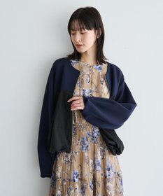 YECCA VECCA 異素材MIXバルーンブルゾン