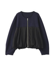 YECCA VECCA 異素材MIXバルーンブルゾン