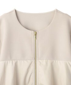 YECCA VECCA 異素材MIXバルーンブルゾン