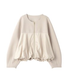 YECCA VECCA 異素材MIXバルーンブルゾン