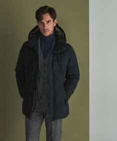 GOTAIRIKU 【仕事で着用可】MINOTECH メランジラミネート ダウンコート(23年モデル)