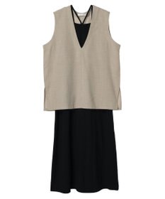 Green Parks ＳＥＴ２点ベスト＋マルチストラップワンピース