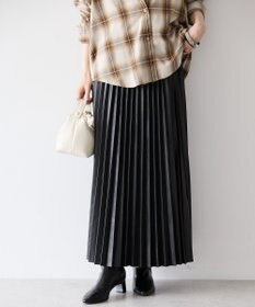 AMERICAN HOLIC フェイクレザープリーツスカート