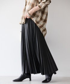 AMERICAN HOLIC フェイクレザープリーツスカート