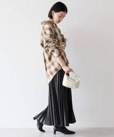 AMERICAN HOLIC フェイクレザープリーツスカート