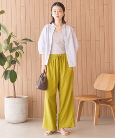 AMERICAN HOLIC 接触冷感ギャザーリボンスリーブ半袖シャツ