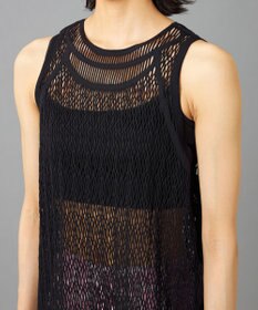 Chacott 【ノーソーイングニット】ランダムメッシュニットタンクトップ