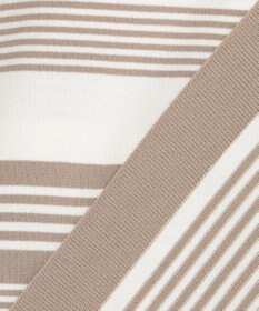 J.PRESS LADIES 【洗える】 レーヨンエリートストレッチ ランダムボーダー ニット Tシャツ