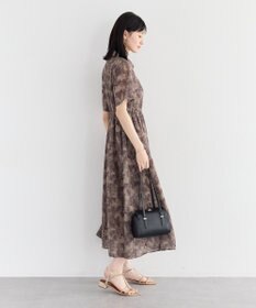 YECCA VECCA サファリ柄フレアシャツワンピース