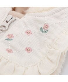 PET PARADISE ペットパラダイス ボア ジップベスト 《お花》 小型犬