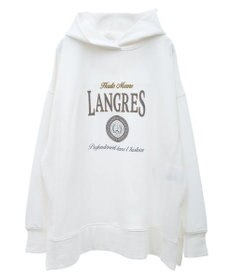 Green Parks 裏毛エンブレムパーカーチュニック