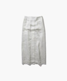 ATON GARMENT DYED LINEN SATIN | ペンシルスカート