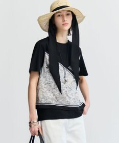 23区 S 【先行予約】スカーフコンビジャージー カットソー