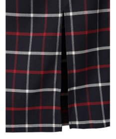 Green Parks ベルトデザインチェックＩラインスカート