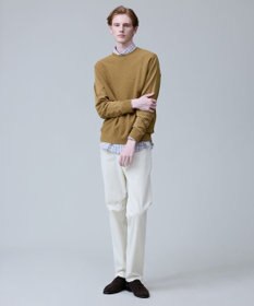 J.PRESS MEN 軽やかに着映える上質ベーシック【ストレッチ / イージーケア】【FLEX YARN】クルーネック ニット