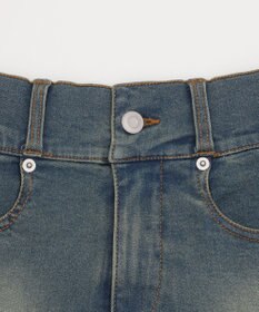 WEGO ベルト付デニムプリーツスカパン