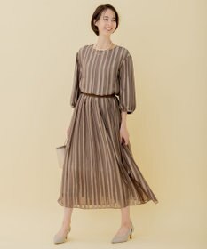 自由区 【XSサイズ～/洗える/セット可】オパールストライプ ランダムタックスカート