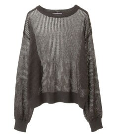 Green Parks ラメシアーリブニットプルオーバー