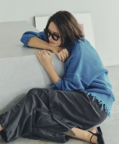 YECCA VECCA ダメージルーズニット