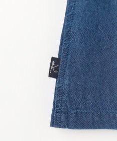 組曲 KIDS 【150-160㎝】 ブルーフラワーデニムキュロット